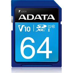 Karta ADATA Premier SDXC 64 GB Class 10 UHS-I/U1 V10 (ASDX64GUICL10R)