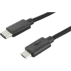 Kabel USB Digitus USB-C - microUSB 1.8 m Czarny (AK-300137-018-S)