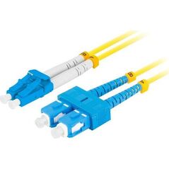 Lanberg PATCHCORD ŚWIATŁOWODOWY SM SC/UPC-LC/UPC DUPLEX 3.0MM LSZH G657A1 2M ŻÓŁTY LANBERG