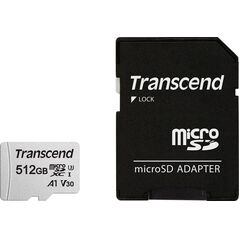 Karta Transcend 300S MicroSDXC 512 GB Class 10 UHS-I/U3  (TS512GUSD300S-A)