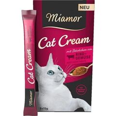 Miamor Miamor Cream Przysmak Dla Kota Wołowina Warzywa 5x15g