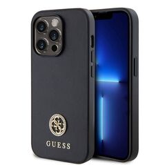 Guess Case for iPhone 15 Pro - Rhinestone Metal Logo (GUHCP15LPS4DGPK) - Black 3666339150747 έως 12 άτοκες Δόσεις