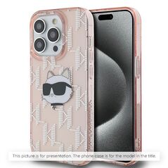 Karl Lagerfeld Case for iPhone 15 Pro Max - Karl Lagerfeld IML Luxury - Choupette Head&Monogram 3666339286316 έως 12 άτοκες Δόσεις