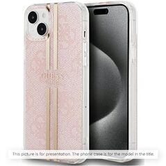 Guess Case for iPhone 16 Pro - Guess Hardcase IML Heart (GUHCP16LHCHGSPP) - Pink 3666339306977 έως 12 άτοκες Δόσεις