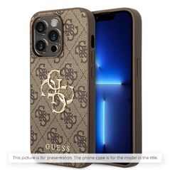 Guess Case for iPhone 16 - Guess Hardcase 4G Classic (GUHCP16SG4GFBR) - Brown 3666339346003 έως 12 άτοκες Δόσεις