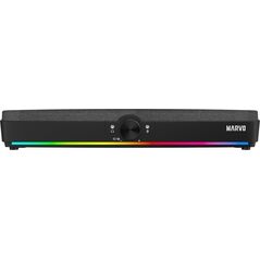 Soundbar Marvo Marvo Soundbar SG-286, 2.0, 10W, czarny, regulacja głośności, podświetlenie RGB, USB/Bluetooth, 60Hz-20kHz