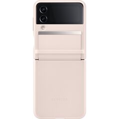 Samsung Samsung Flap Leather Cover für Galaxy Z Flip4, Peach