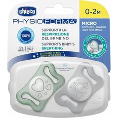 Chicco 156276 SMOCZEK PHYSIO MICRO ŚWIECĄCY SILIKONOWY 0-2  2SZT