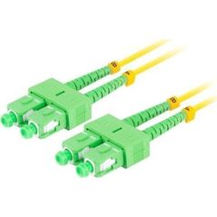 Lanberg PATCHCORD ŚWIATŁOWODOWY SM SC/APC-SC/APC DUPLEX 3.0MM LSZH G657A1 10M ŻÓŁTY LANBERG