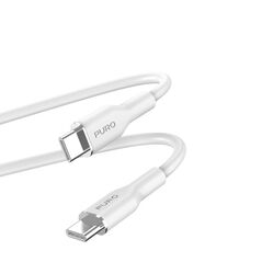 PURO ICON Soft Cable USB-C/USB-C 1.5m (White) PUR671 8018417440991