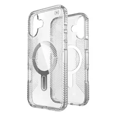 Case Speck Presidio Perfect-Clear Grip ClickLock & MagSafe Apple iPhone 16 Plus (Clear / Chrome Finish / Serene Silver) SPK635 840168541263