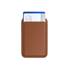 Satechi Vegan-Leather Wallet Stand do Apple iPhone MagSafe brown STH100 810086361069