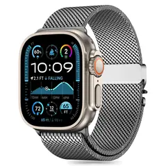 Tech-Protect Milano Apple Watch 6 / 7 / 8 / 9 / 10 / SE / Ultra 1 / 2 44/45/46/49mm Silver