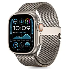 Tech-Protect Milano Apple Watch 6 / 7 / 8 / 9 / 10 / SE / Ultra 1 / 2 44/45/46/49mm Titanium