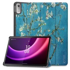 Tech-Protect SmartCase case for Lenovo Tab P11 (2nd gen.) 11.5&quot; TB-350 - blue with sakura flowers 9490713931806