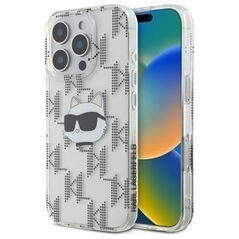 Karl Lagerfeld case for iPhone 16 Pro 6,3&quot; KLHCP16LHKLPCHT transparent Hard IML Choupette Head Electroplated 3666339319908