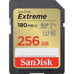 Karta SanDisk Extreme SDXC 256 GB Class 10 UHS-I/U3 V30 (SDSDXVV-256G-GNCIN)