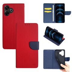 Θήκη Πορτοφόλι Sonique Trend Wallet Xiaomi Redmi 13 4G / Poco M6 4G Κόκκινο / Σκούρο Μπλε 5210312063210