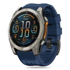 Strap for GARMIN FENIX 5X / 5X PLUS / 6X / 6X PRO / 7X / 8 (51MM) Tech-Protect Silicone navy blue 5906302376896