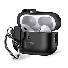 Case APPLE AIRPODS PRO 1 / 2 Tech-Protect Slim Hook black 5906302376261