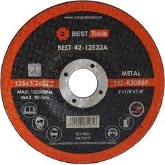 Best-Tools TARCZA FLEX 42 125x3,2x22,2 A30 RBF BEST TOOLS - BEST-42-12532A 6411207 2099070017115