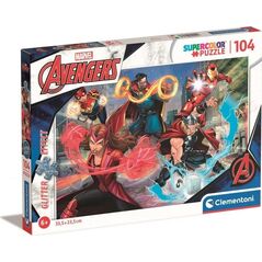 Clementoni Clementoni Puzzle 104el brokatowe Avengers. Marvel 20347 9750344 8005125203475