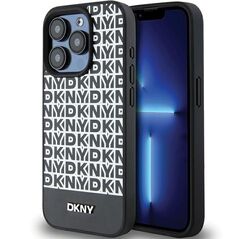 DKNY Case iPhone 15 Pro Max - DKNY Leather Printed Pattern Metal Logo MagSafe (DKHMP15XPSOSPK) - Black 3666339262242 έως 12 άτοκες Δόσεις