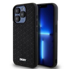 DKNY Case for iPhone 15 Pro - DKNY Hardcase 3D Rubber Repeat Pattern (DKHCP15L3DRPPWK) - Black 3666339266851 έως 12 άτοκες Δόσεις