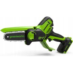 Greenworks 24V minipilarka łańcuchowa Greenworks GD24MCS10K2 zestaw ładowarka + aku 2Ah 13298515 6952909090467