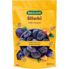 bakalland Śliwki suszone całe owoce, Bakalland, 300g 13757257 5900749028073