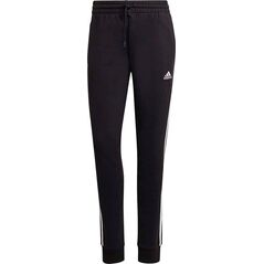 Adidas Spodnie damskie adidas Essentials 3-Stripes French Terry Cuffed Pants Czarne (IC8770) r. L