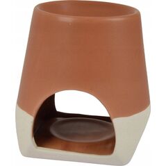 Homea Ceramiczny kominek na tealight i wosk zapachowy, 10,5 cm