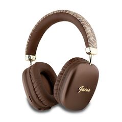 Guess Bluetooth Over-ear Headset, 400mAh - Guess GCUBE Metallic Script Logo (GUBHK1GCTCSW) - Brown 3666339220808 έως 12 άτοκες Δόσεις