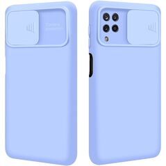 Case SAMSUNG GALAXY A12 Nexeri Silicone Lens Privacy Slider Camera Cover light blue 5904161109334