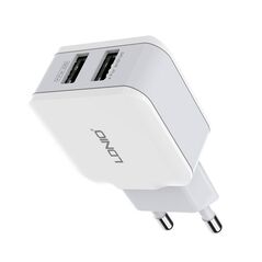 Wall charger LDNIO A2202, 2x USB, 12W (white) 6933138622025