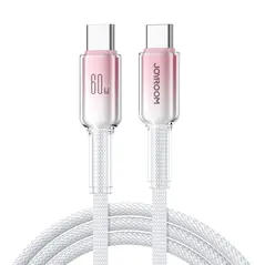 Joyroom S-A42 Crystal-Clear Series 60W USB-C / USB-C cable 1.2m white