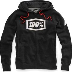 100% Bluza męska Syndicate Hooded Zip Sweatshirt Black Heather White r. L