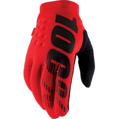 100% Rękawiczki 100% BRISKER Glove red roz. M (długość dłoni 187-193 mm) (NEW)