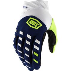 100% Rękawiczki 100% AIRMATIC Glove navy white roz. S (długość dłoni 181-187 mm) (NEW)