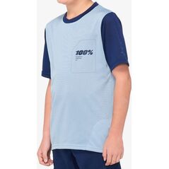 100% Koszulka juniorska 100% RIDECAMP Youth Jersey krótki rękaw light slate navy roz. M (NEW 2021)