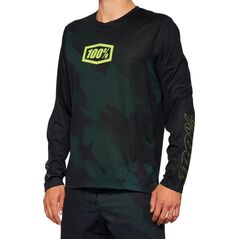 100% Koszulka męska 100% AIRMATIC LE Long Sleeve black camo roz. L (NEW 2022)