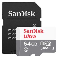 SanDisk Memory Card, 64GB, MicroSDXC - SanDisk (SDSQUNR-064G-GN3MA) - White 0619659185060 έως 12 άτοκες Δόσεις