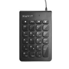 Havit Numeric Keypad with 23 Keys, USB, 1.5m, 80mA, ABS - Havit (KB223) - Black 6939119065003 έως 12 άτοκες Δόσεις