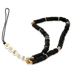 Guess GUSTPEARK Phone Strap pendant black/black Heishi Beads 3666339048310