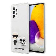 Original Case SAMSUNG GALAXY A72 4G / 5G Karl Lagerfeld Hardcase Karl & Choupette (KLHCA72CKTR) transparent 3700740498996