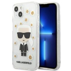 Original Case IPHONE 13 MINI Karl Lagerfeld Flower Ikonik Karl (KLHCP13SHFLT) transparent 3666339049843