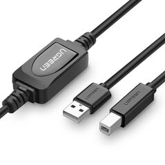 Active Printer Cable USB 2.0 A-B UGREEN US122, 10m (black) 6957303813742