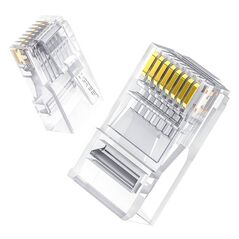 Modular Plugs RJ45 Cat 6 UGREEN 50961, 10-pack (transparent) 6957303859610