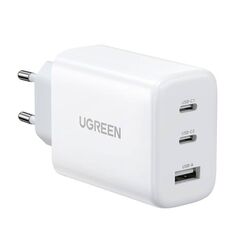 Wall charger UGREEN CD275, 2x USB-C, 1x USB, 65W (white) 6941876221455