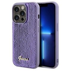 Original Case IPHONE 14 PRO MAX Guess Hardcase Sequin Script Metal (GUHCP14XPSFDGSU) purple 3666339176211